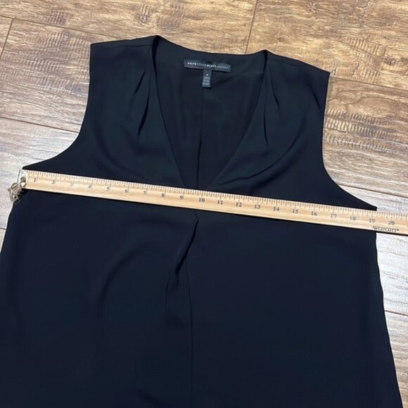 White House Black Market black sleeveless blouse - Picture 8 of 9